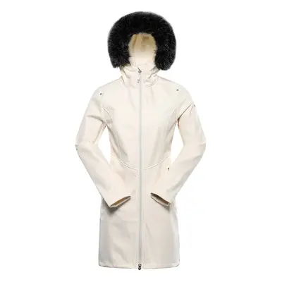 Women's softshell coat with membrane ALPINE PRO IBORA creme