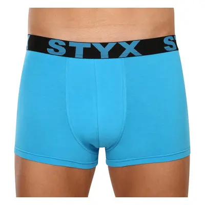 Men's boxers Styx sports rubber oversize light blue