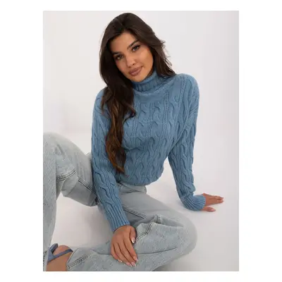 Blue women's turtleneck