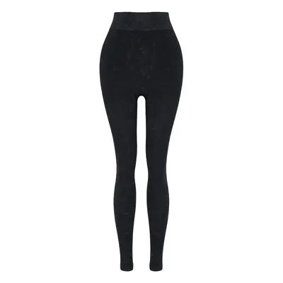 Trendyol Black-Multicolored Seamless Full Length Knitted Sports Leggings