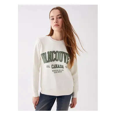 LC Waikiki Crew Neck Printed Long Sleeve Women's Sweatshirt