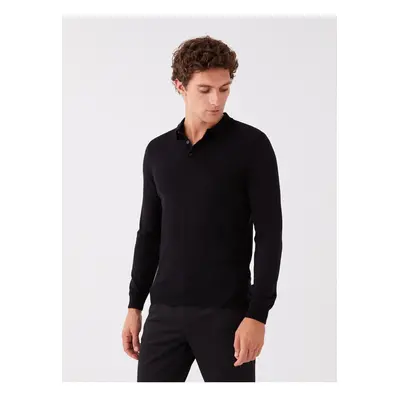 LC Waikiki Polo Neck Long Sleeve Men's Knitwear Sweater