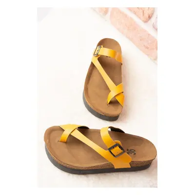 Fox Shoes Mustard Women's Slippers