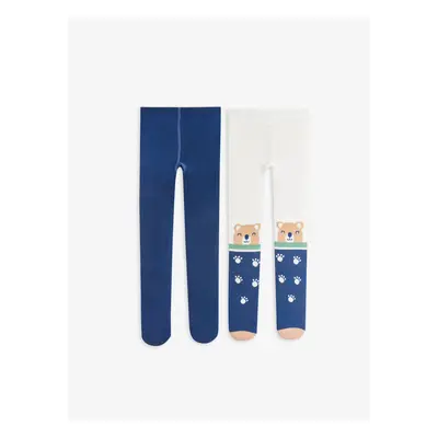 LC Waikiki 2-Pack Patterned Baby Boy Tights