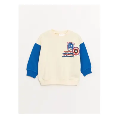 LC Waikiki Crew Neck Long Sleeve Marvel Printed Baby Boy Sweatshirt