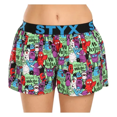 Women's boxer shorts Styx art sports elastic monsters