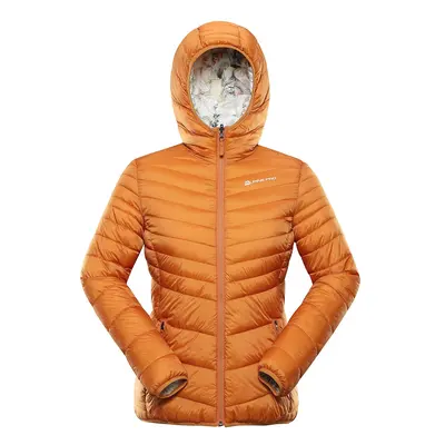 Women's reversible jacket hi-therm ALPINE PRO EROMA golden oak variant pc