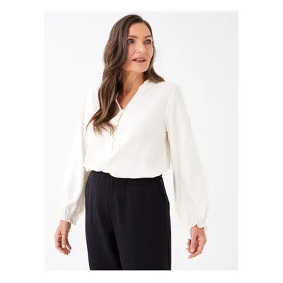 LC Waikiki Loose Collar Plain Long Sleeve Women's Shirt