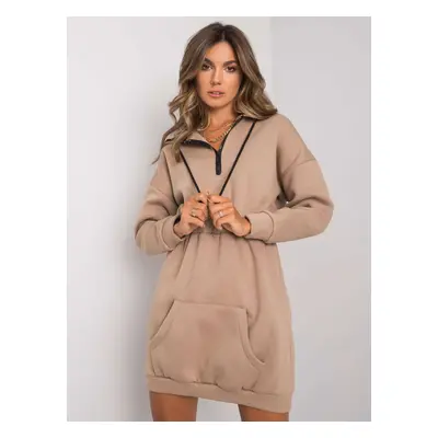 Női ruha Fashionhunters Beige