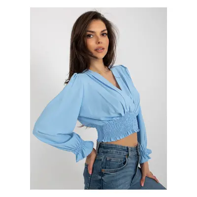 Blouse-DHJ-BZ-13866.92P-light blue