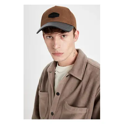 DEFACTO Men's Suede Baseball Basketball Cap