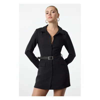 Trendyol Black Belted Short Jumpsuit