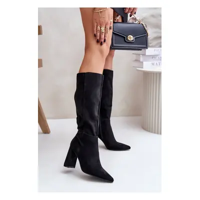 Knee-high boots black Lannetea