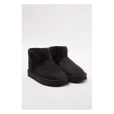 Trendyol Black Flatform Low Heel Women's Boots