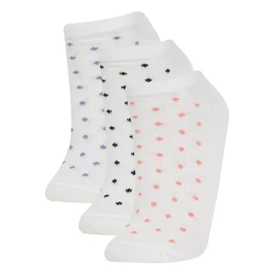 DEFACTO Girls 3-Pack Cotton Ankle Socks