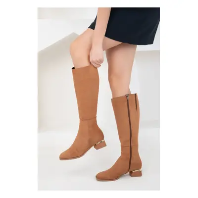 Soho Tan Suede Women's Boots