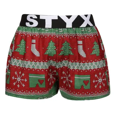 Children's boxer shorts Styx art sports elastic Christmas knitted