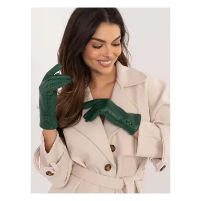 Dark Green Elegant Women's Gloves