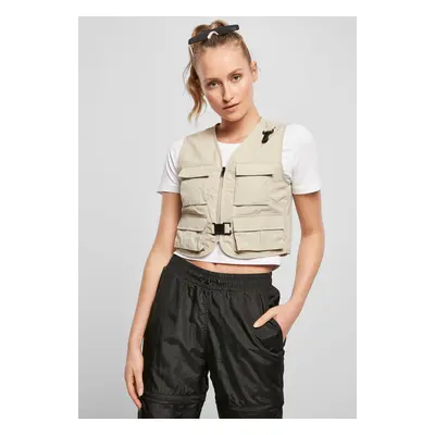 Women's short tactical vest made of concrete