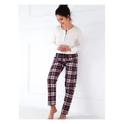 Pyjamas Sensis Mollie Interlock/Flannel length/yr Christmas S-XL cream