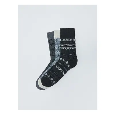 LC Waikiki 3-Pack LCW ACCESSORIES Men's Ethnic Patterned Socks