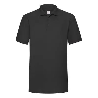 Heavy Polo Friut of the Loom Black T-Shirt