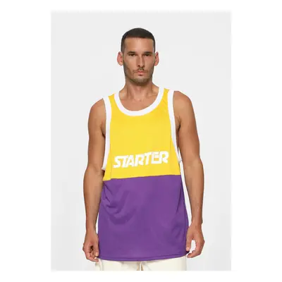 Men's tank top Split Mesh yellow/purple