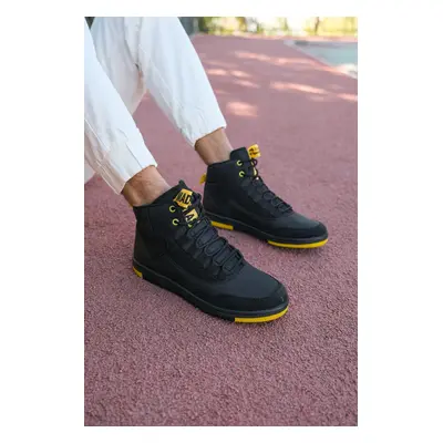 Riccon Black Yellow Men's Sneaker Boots