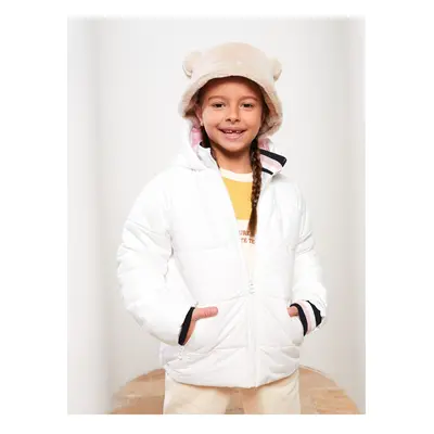 LC Waikiki Basic Girl's Puffer Coat with Hood