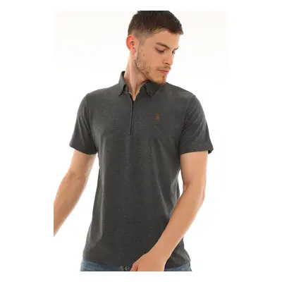 T8583 DEWBERRY MEN'S T-SHIRT-ANTHRACITE