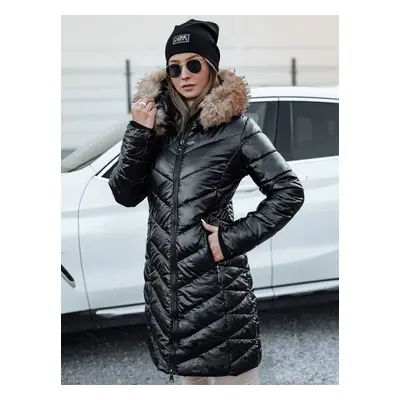 Women&#039;s winter quilted jacket BELLATRIX black Dstreet