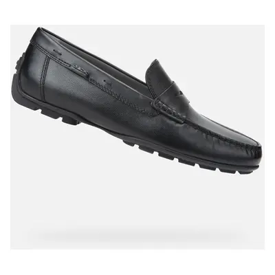 Black men's moccasins Geox Moner 2Fit - Men