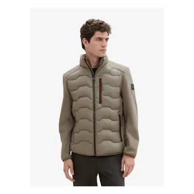 Khaki men's quilted jacket Tom Tailor - Men's