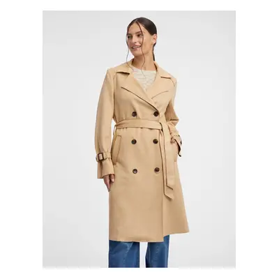 Orsay Beige Ladies Suede Trench Coat - Women