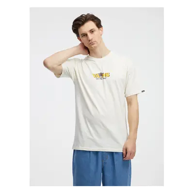 Men's cream T-shirt VANS Music Box - Men's