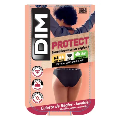 DIM MENSTRUAL SLIP - Menstrual panties - flesh - blue