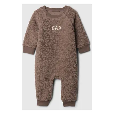 GAP Baby sherpa jumpsuit with logo - Boys