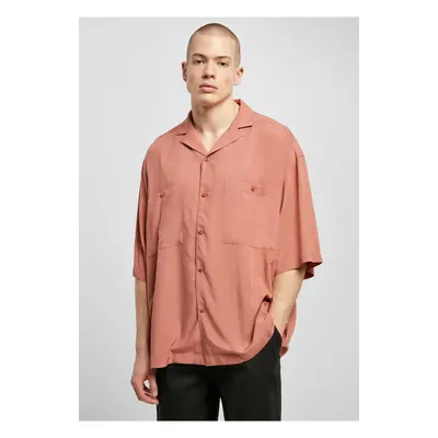 Oversized terracotta holiday shirt