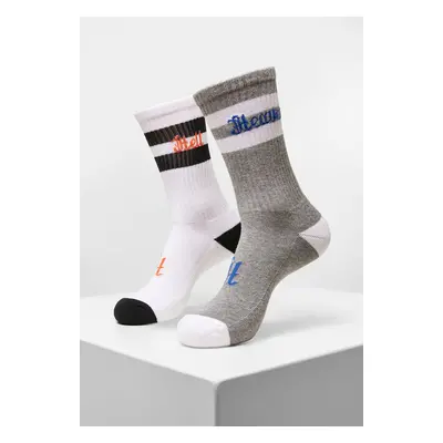 Sky Hell Socks 2-Pack Grey/White