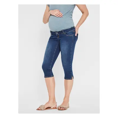 Blue Maternity 3/4 slim fit jeans Mama.licious Lola - Women