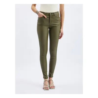 Orsay Khaki Womens Skinny Fit Pants - Women