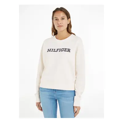 Cream Women's Sweatshirt Tommy Hilfiger - Women