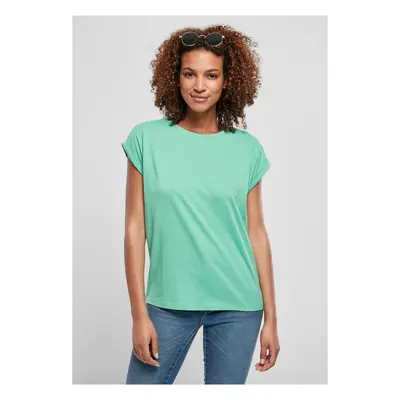 Women's T-shirt with extended shoulder made of fresh seeds