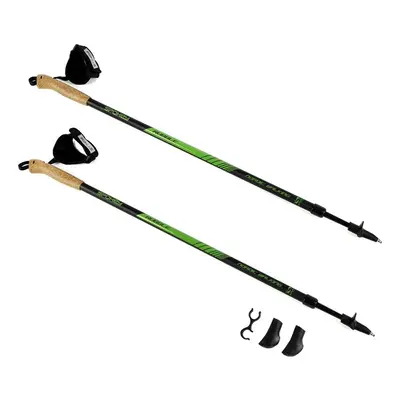 Happy Socks RUBBLE Nordic Walking Sticks, 2-piece, Antishock system, black-green