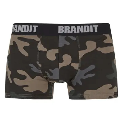 Men's Boxer Shorts Logo Pack Dark Camouflage/Black