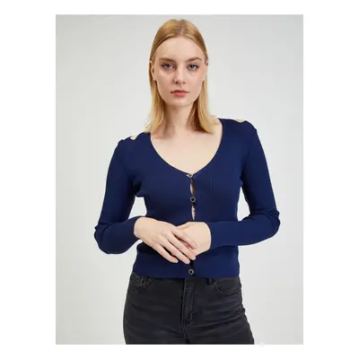 Dark blue Ladies Cardigan with ORSAY Necksets - Ladies