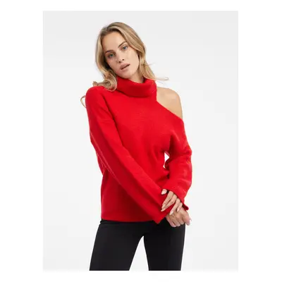 Orsay Women's Red turtleneck with a slit - Women