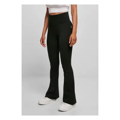 Women's Organic Interlock Bootcut Leggings - Black