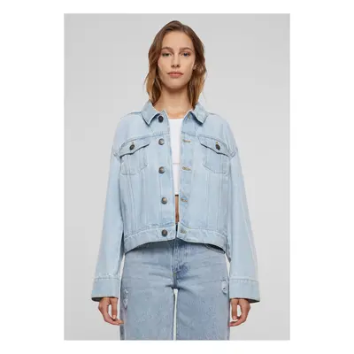 Women's oversized denim jacket from the 80s - light blue washed