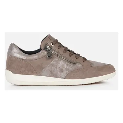 Brown women's sneakers Geox Myria - Women's